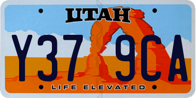 UT license plate Y379CA