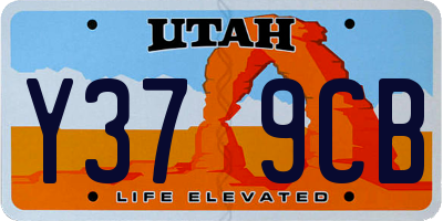 UT license plate Y379CB