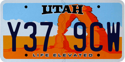 UT license plate Y379CW
