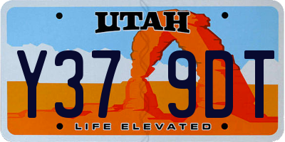 UT license plate Y379DT