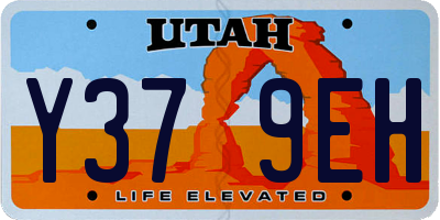 UT license plate Y379EH
