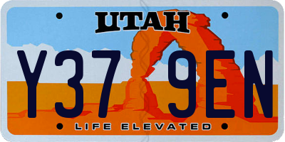 UT license plate Y379EN