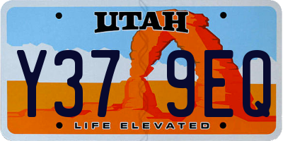 UT license plate Y379EQ