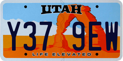 UT license plate Y379EW