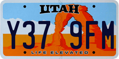 UT license plate Y379FM
