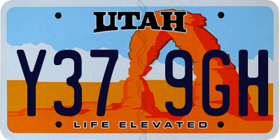 UT license plate Y379GH