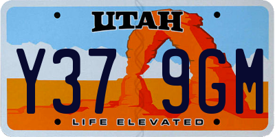 UT license plate Y379GM