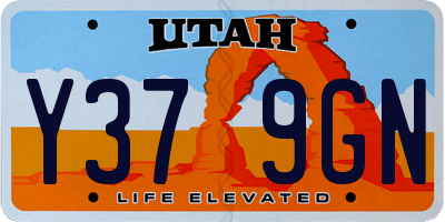 UT license plate Y379GN