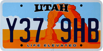 UT license plate Y379HB