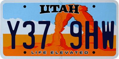 UT license plate Y379HW