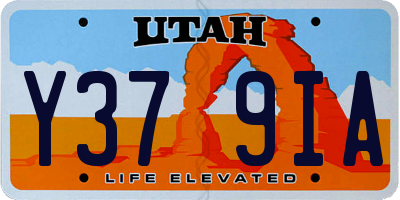 UT license plate Y379IA