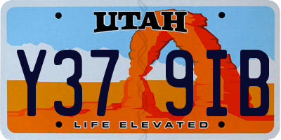 UT license plate Y379IB