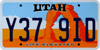 UT license plate Y379ID