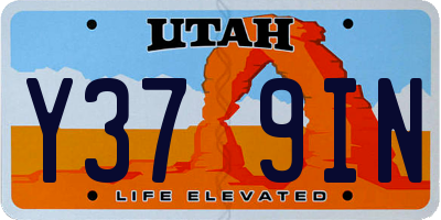 UT license plate Y379IN