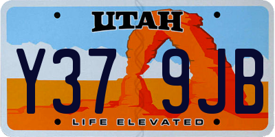 UT license plate Y379JB