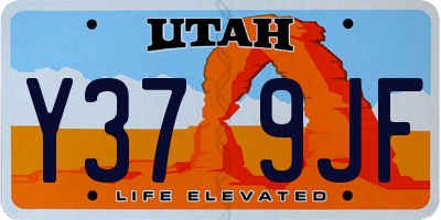 UT license plate Y379JF