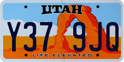 UT license plate Y379JQ