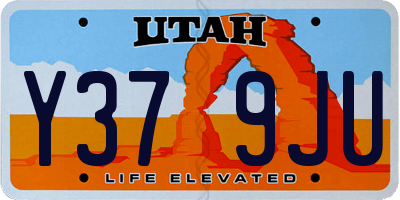 UT license plate Y379JU