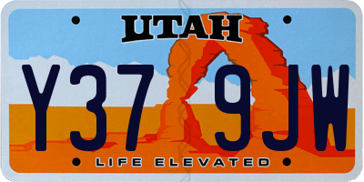 UT license plate Y379JW