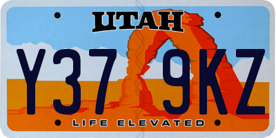 UT license plate Y379KZ