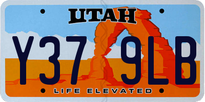UT license plate Y379LB