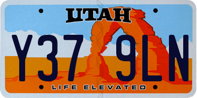 UT license plate Y379LN