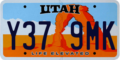 UT license plate Y379MK