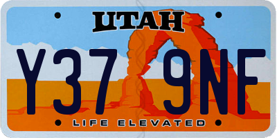UT license plate Y379NF