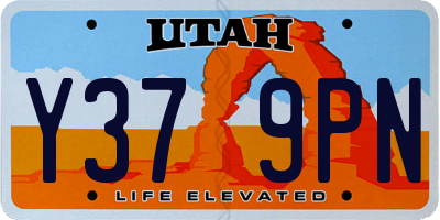 UT license plate Y379PN