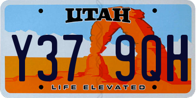 UT license plate Y379QH