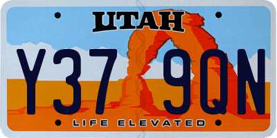 UT license plate Y379QN