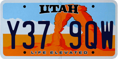 UT license plate Y379QW