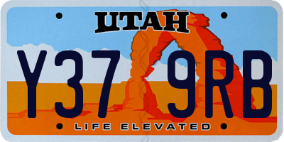 UT license plate Y379RB