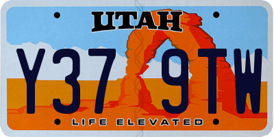 UT license plate Y379TW