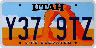 UT license plate Y379TZ