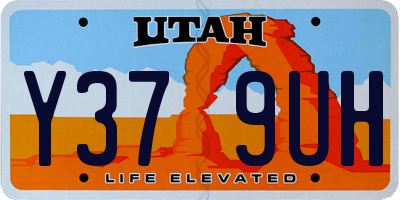 UT license plate Y379UH