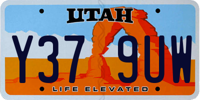 UT license plate Y379UW