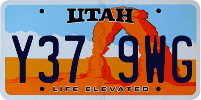 UT license plate Y379WG