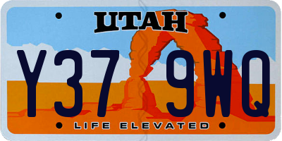 UT license plate Y379WQ