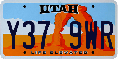 UT license plate Y379WR