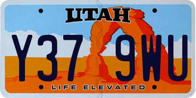 UT license plate Y379WU
