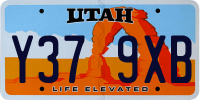 UT license plate Y379XB