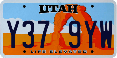 UT license plate Y379YW