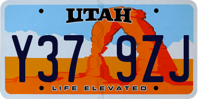UT license plate Y379ZJ