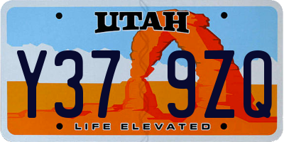 UT license plate Y379ZQ
