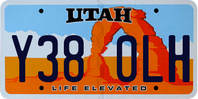 UT license plate Y380LH