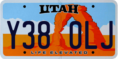 UT license plate Y380LJ