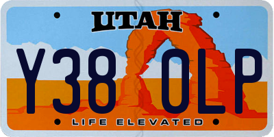 UT license plate Y380LP