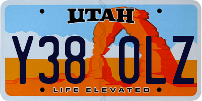 UT license plate Y380LZ