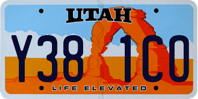 UT license plate Y381CO